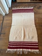 Wollen deken met franjes en strepen, Ophalen of Verzenden, Gebruikt