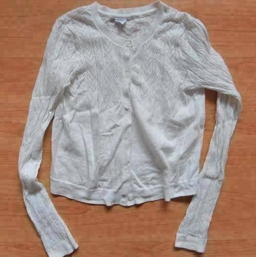 Mooi wit katoenen vestje van GAP maat 122/128; ALS NIEUW, Kinderen en Baby's, Kinderkleding | Maat 122, Ophalen of Verzenden, Zo goed als nieuw