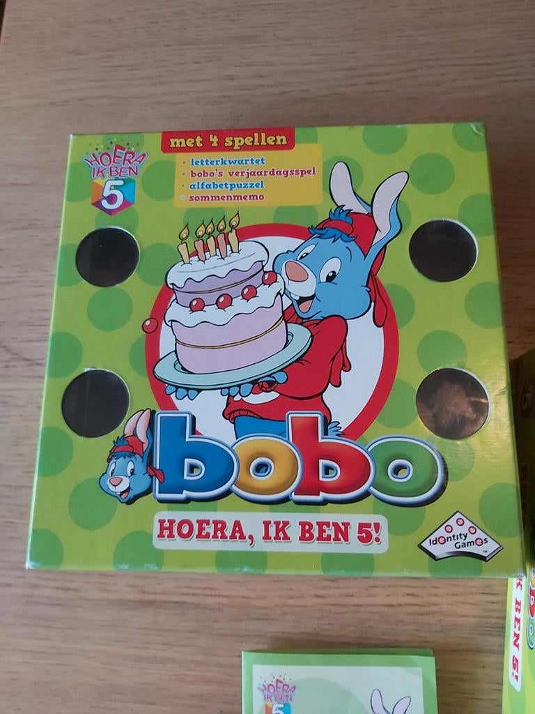Bobo spel Hoera, ik ben 5!, Drie of vier spelers, Ophalen of Verzenden, Zo goed als nieuw