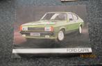 OUDE FOLDER -FORD CAPRI- CAPRI GL, CAPRI GHIA -1976, Ophalen of Verzenden, Gelezen, Ford