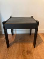 Zwart tafeltje of plant verhoger, Ophalen, Minder dan 45 cm, Minder dan 55 cm, Vierkant