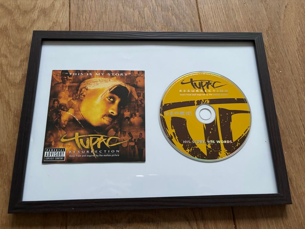2Pac Resurrection Ingelijste CD - A4 Formaat, Ophalen of Verzenden, 2000 tot heden, Zo goed als nieuw