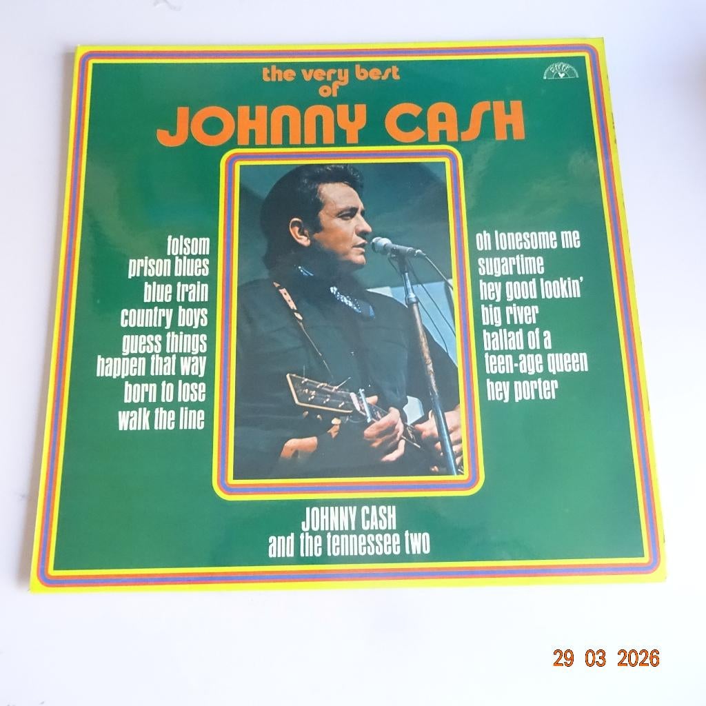 Johnny Cash - The very best of Johnny Cash, Cd's en Dvd's, Vinyl | Country en Western, Verzenden, Gebruikt, 12 inch