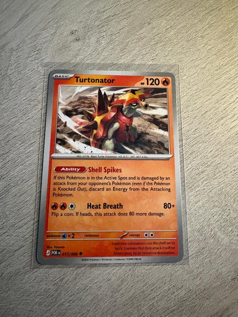 Turtonator 017/088 Perfect Order - Pokémon Kaart, Ophalen of Verzenden, Nieuw, Losse kaart