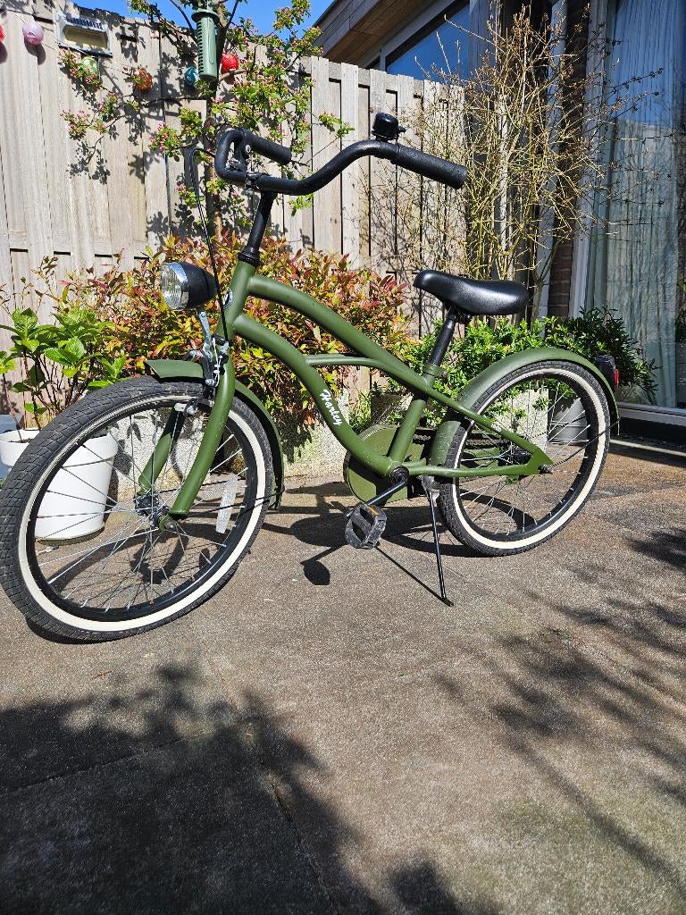 Groene kinderfiets 20 inch, Ophalen, Gebruikt, 16 tot 20 inch, Harley