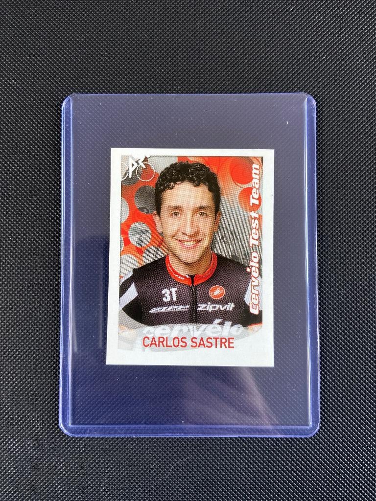 Carlos Sastre Panini Sprint 2009 Sticker Cervelo, Verzamelen, Verzenden, Zo goed als nieuw, Overige sporten, Poster, Plaatje of Sticker