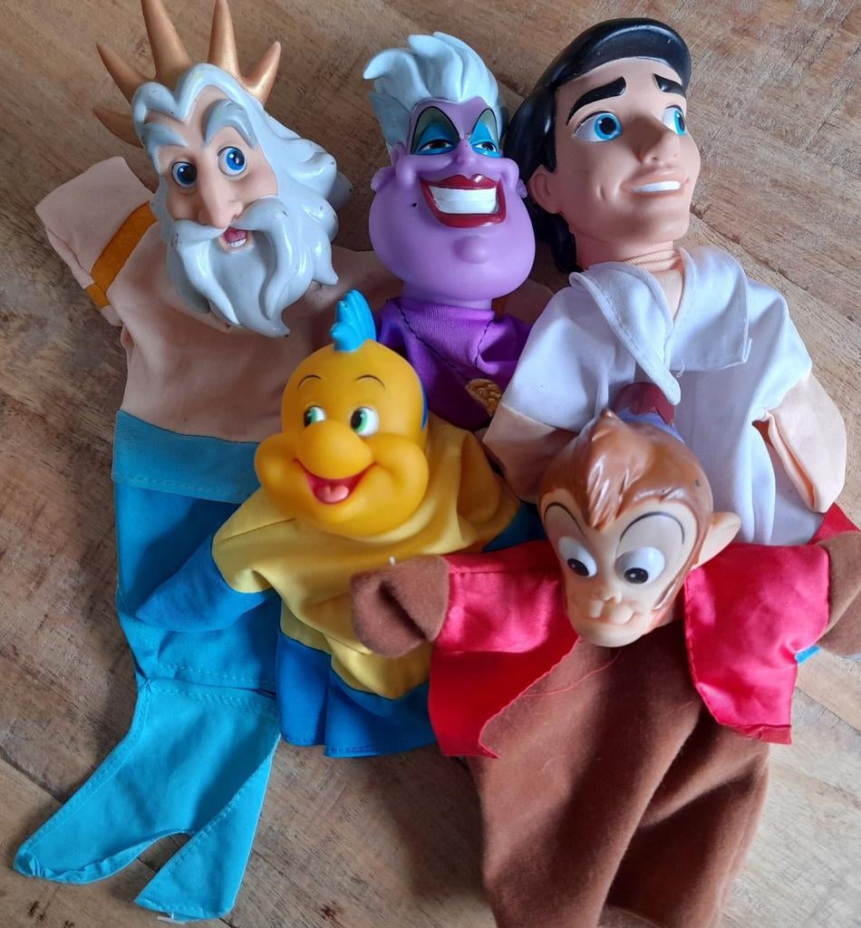 Set van Disney handpoppen Poppenkastpoppen, Kinderen en Baby's, Speelgoed | Poppen, Ophalen of Verzenden, Overige typen