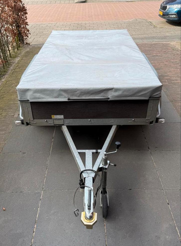 BW Trailer Bakwagen 750kg dubbelasser, Auto diversen, Aanhangers en Bagagewagens, Zo goed als nieuw, Ophalen