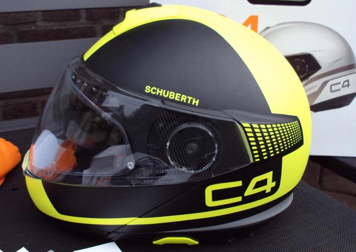 Schuberth C4 met sc1 communicatie, systeemhelm maat L 59, Motoren, Kleding | Motorhelmen, Systeemhelm, L, Overige merken, Tweedehands