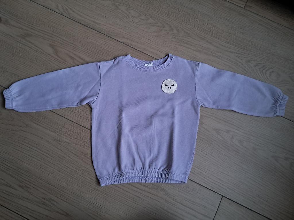K318 Lila trui HEMA maat 86/92, Kinderen en Baby's, Babykleding | Maat 86, Ophalen of Verzenden, Zo goed als nieuw, Hema, Truitje of Vestje