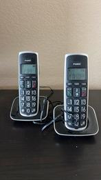 Twee dect telefoons met grote knoppen, Telecommunicatie, Vaste telefoons | Handsets en Draadloos, Ophalen, Gebruikt, 2 handsets
