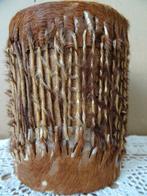 Curiosa inheemse trommel trommeltje Mali 11cm volkskunst, Ophalen of Verzenden