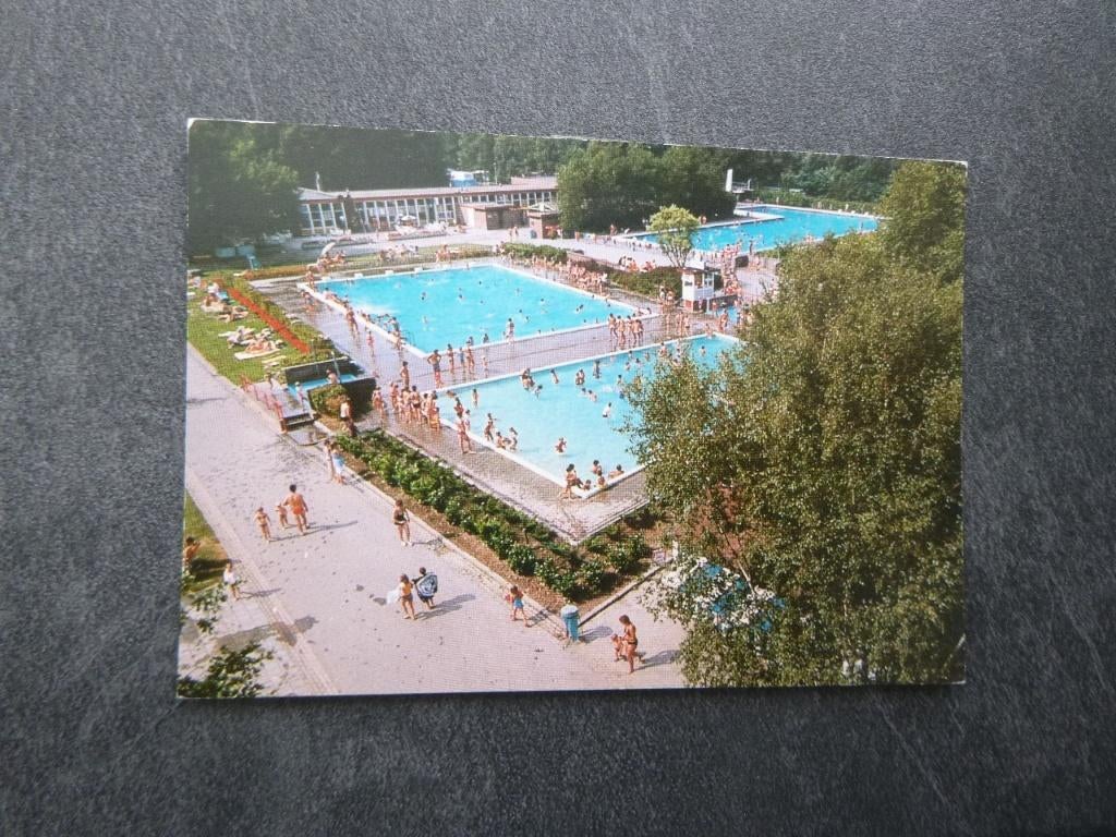 Roggel, camping de Leistert/panorama/zwembad 1989, Verzenden, 1980 tot heden, Gelopen