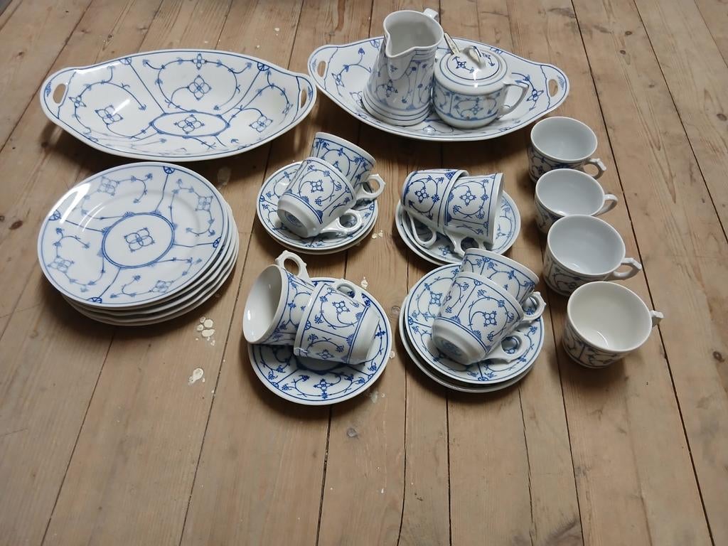 Saksisch Blauw Servies - Uitgebreide Set, Antiek en Kunst, Ophalen