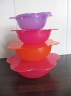 Nieuw 4 mooie kleurijke ruimte besparende bakjes met deksel, Huis en Inrichting, Ophalen of Verzenden, Nieuw, Paars, Schaal