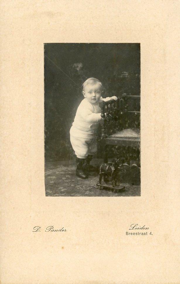 KABINETFOTO – Peuter, D. PANDER LEIDEN (PH074), Gebruikt, Verzenden, Foto, Voor 1940