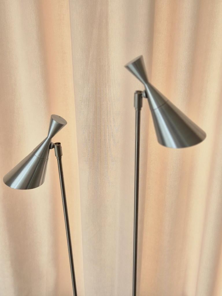 Vloerlamp - Design - Aluminium - HALA Zeist - 2 Spots -**, Ophalen, Gebruikt, 100 tot 150 cm, Metaal