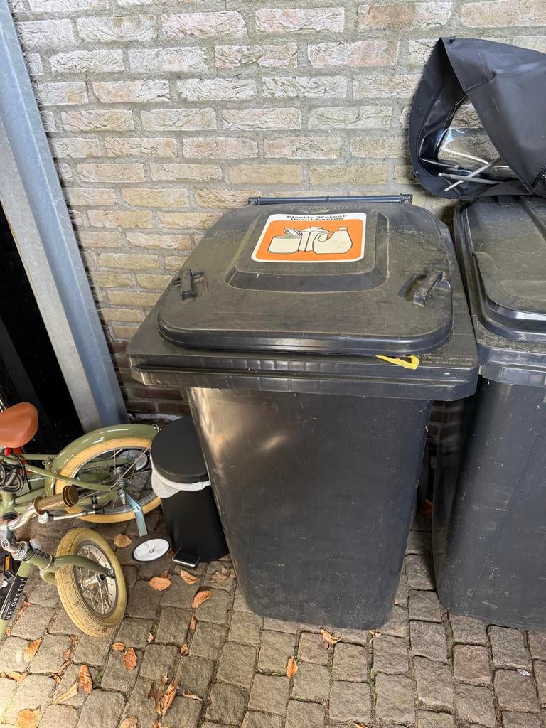 Grijze Kliko 240L voor PMD zakken - Onbeschadigd, Ophalen, Kunststof, Gebruikt, 40 liter of meer