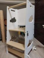 Witte houten leertoren / keukenhulp met krijtbord, Kinderen en Baby's, Ophalen of Verzenden, Zo goed als nieuw, Overige typen