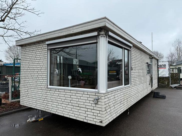 Chalet 4 x 10 m 2 slpk,douche enz dubbelglas incl transport, Caravans en Kamperen, Stacaravans, tot en met 4, Ophalen