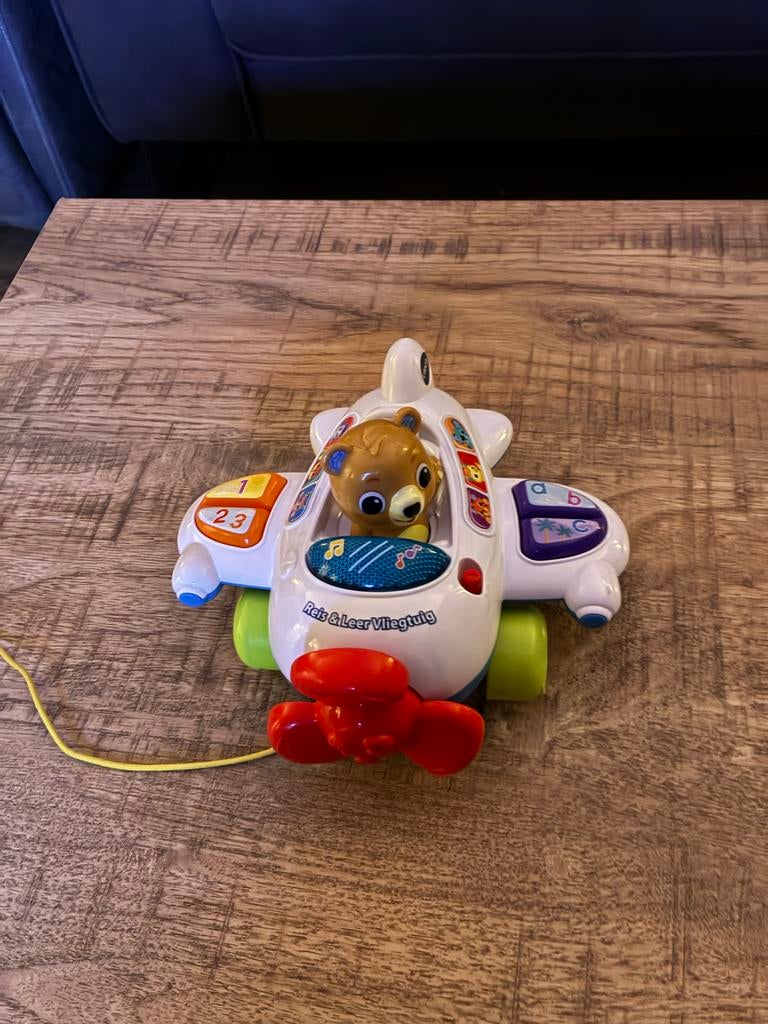 VTech Mijn Eerste Vliegtuig Reis & Leer Vliegtuig, Ophalen of Verzenden, Gebruikt, 6 maanden tot 2 jaar