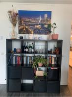 2x 16 vaks ikea kallax open kast vakkenkast zwart, Ophalen, 100 tot 150 cm, 5 laden of meer, 100 tot 150 cm