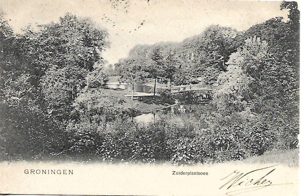 Groningen- -Zuiderplantsoen.1903., Verzenden, Voor 1920, Gelopen, Groningen