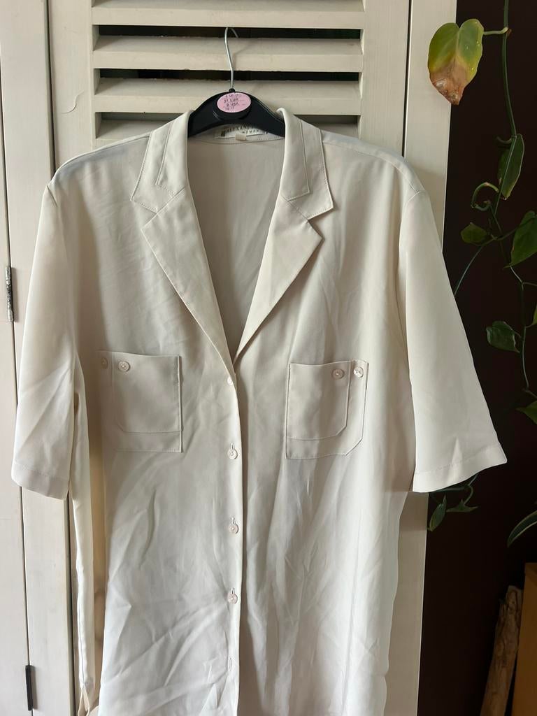 Vintage blouse, Kleding | Dames, Ophalen of Verzenden, Zo goed als nieuw, Maat 42/44 (L), Beige