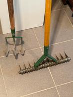 Tuin verticuteer- en zaai gereedschap tuin, Tuin en Terras, Hand-tuingereedschap, Ophalen, Zo goed als nieuw, Hark