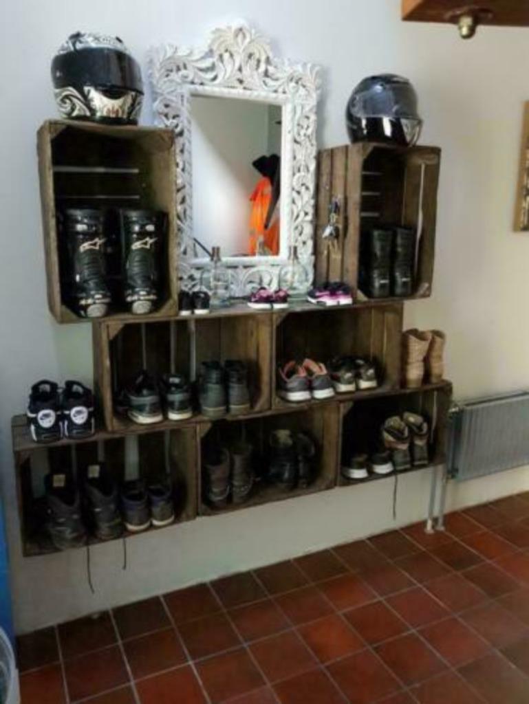 3-lats fruitkisten / veilingkisten stevig , grote partij, Antiek en Kunst, Curiosa en Brocante, Ophalen of Verzenden