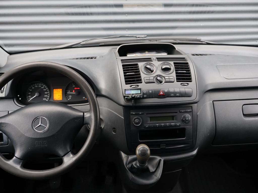 Mercedes-Benz Vito 113 CDI 343 |2x schuifdeur|Airco|3 Pers., Auto's, 13 km/l, Euro 5, Gebruikt, Zwart