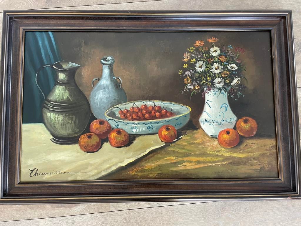 Mooi stilleven schilderij van Rick Theunissen, Antiek en Kunst, Ophalen