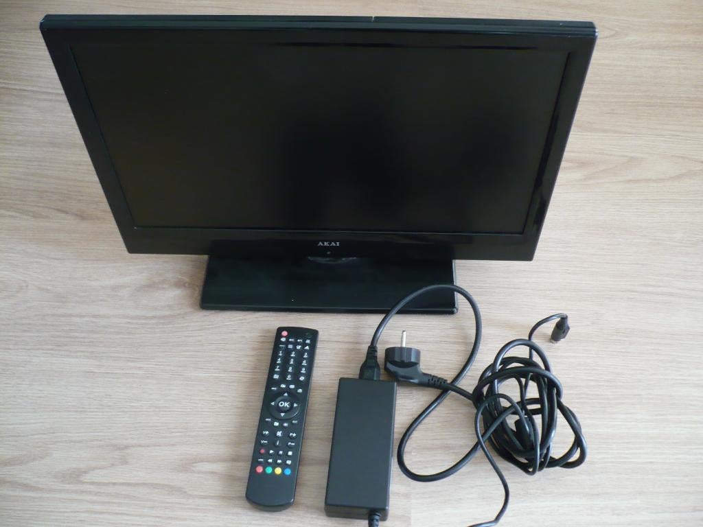 Akai ALED1909TBK 19 inch TV met DVD-Speler, Audio, Tv en Foto, Televisies, Gebruikt, Overige merken, 50 Hz, Ophalen