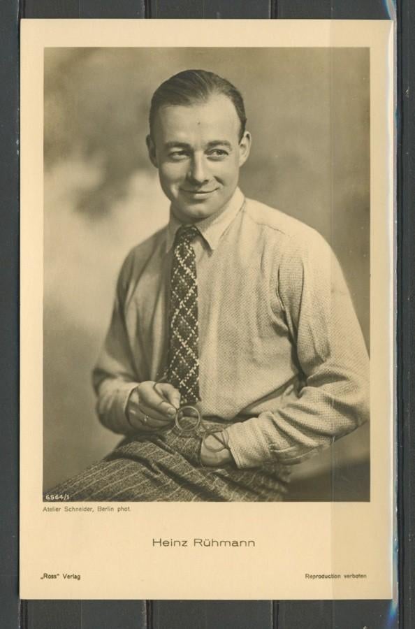 Heinz Ruhmann Filmster Ross 6564/1 Foto-Ansichtkaart M-113, Verzamelen, Ophalen of Verzenden, 1920 tot 1940, Ongelopen, Sterren en Beroemdheden