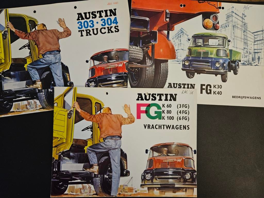 3 Brochures Austin Trucks, Ophalen of Verzenden, Zo goed als nieuw, Overige merken