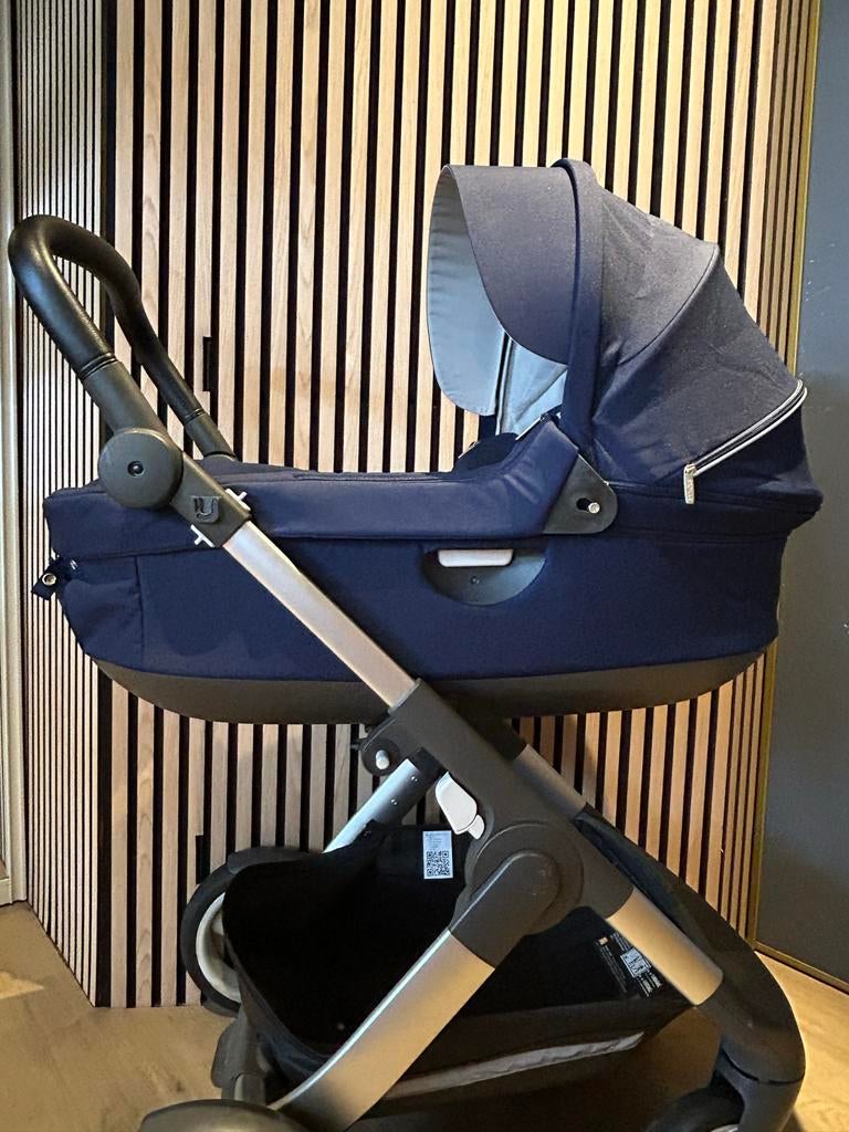 Stokke Trailz Kinderwagen - Donkerblauw All-Terrain, Ophalen, Gebruikt