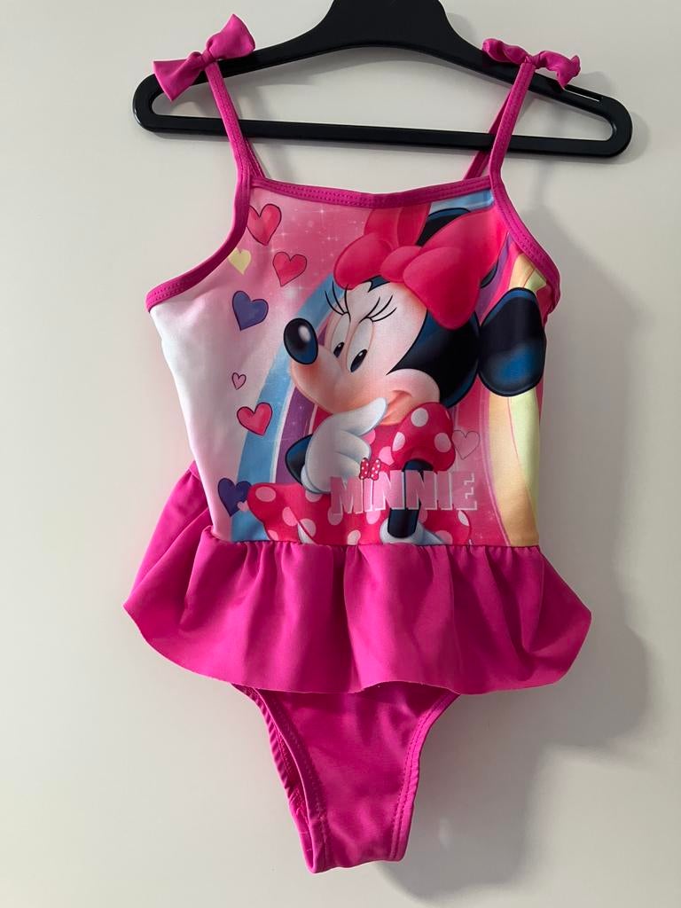 Nette Minnie Mouse Disney badpak maat 110/116 roze, Ophalen of Verzenden, Zo goed als nieuw, Meisje, Sport- of Zwemkleding