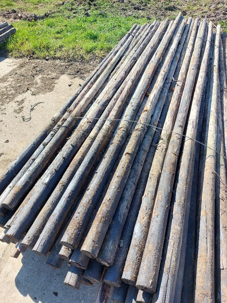 boompalen, Tuin en Terras, Palen, Balken en Planken, Ophalen, Gebruikt, 250 cm of meer, Palen