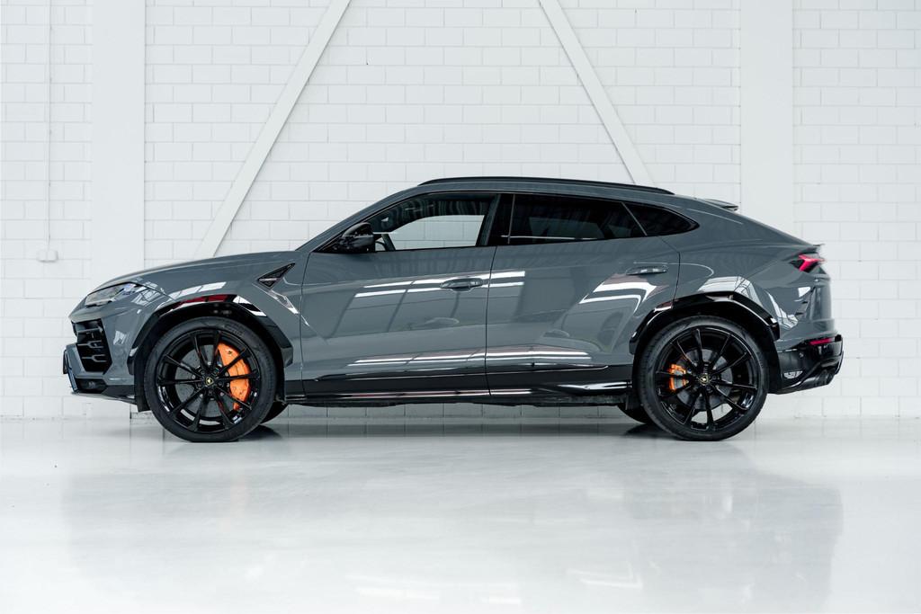 Lamborghini Urus 4.0 V8 Grigio Telesto l Massage l Entertain, Auto's, Lamborghini, Automaat, Urus, Gebruikt, Overige kleuren
