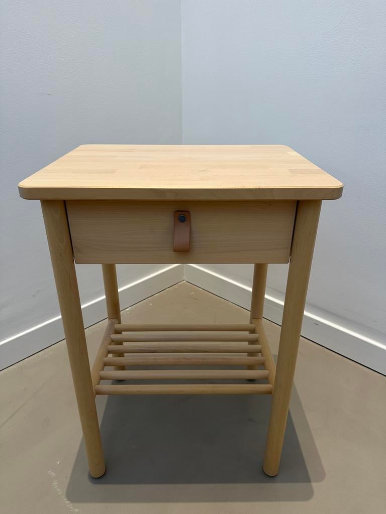 Nachtkastje Ikea, Huis en Inrichting, Minder dan 55 cm, Vierkant, Zo goed als nieuw, Hout