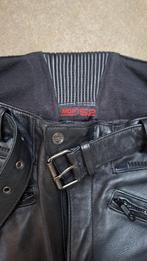 TE KOOP: lederen motorbroek, zgan, MQP, maat 52, Broek | leer, Ophalen of Verzenden, Tweedehands, Dames