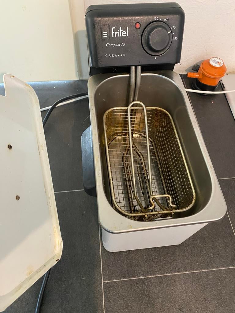 Fritel Compact 15 Frituurpan-Kleine Frituurpan, Witgoed en Apparatuur, Frituurpannen, 1 tot 2 liter, Ophalen of Verzenden, Gebruikt
