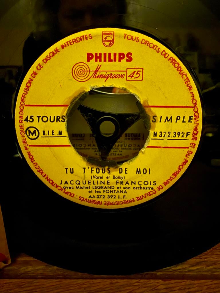 Jacqueline François - Tu T'fous De Moi / L'amour A Fleur De, Gebruikt, Overige genres, 7 inch, Single