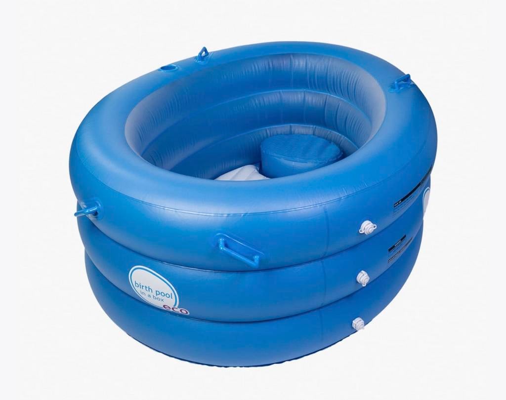 Birth Pool in a Box - Sky Blue (2-persoons) Bevalbad, Ophalen, Minder dan 80 cm, Rond, Minder dan 200 cm