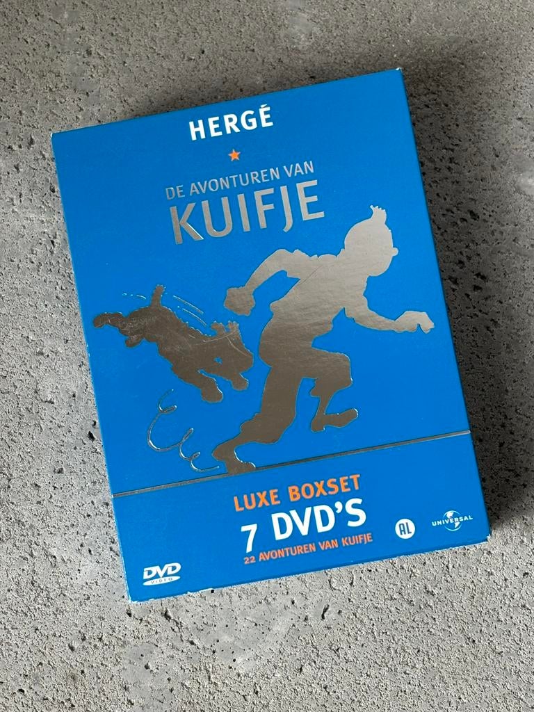 Kuifje Luxe Boxset 7 DVD’s, Alle leeftijden, Ophalen of Verzenden, 1980 tot heden, Zo goed als nieuw