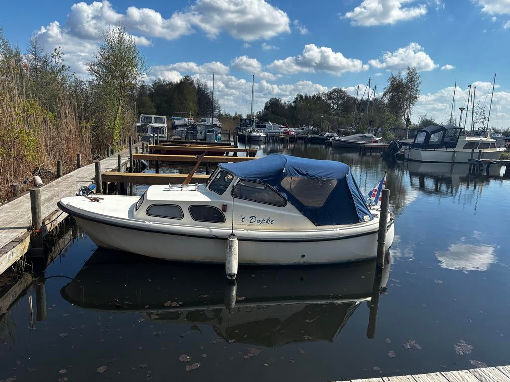 Spitgattersloep met Yanmar 2GM20 Inboordmotor, Watersport en Boten, Motorboten en Motorjachten, Gebruikt, Polyester, Tot 6 meter