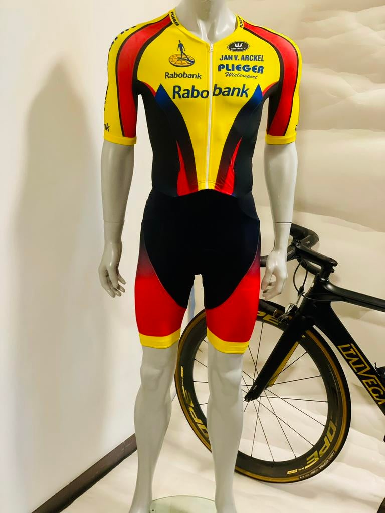 Wielrenkleding wielrenpak snelpak speedsuit maat S Vermarc, Fietsen en Brommers, Fietsaccessoires | Fietskleding, Ophalen of Verzenden