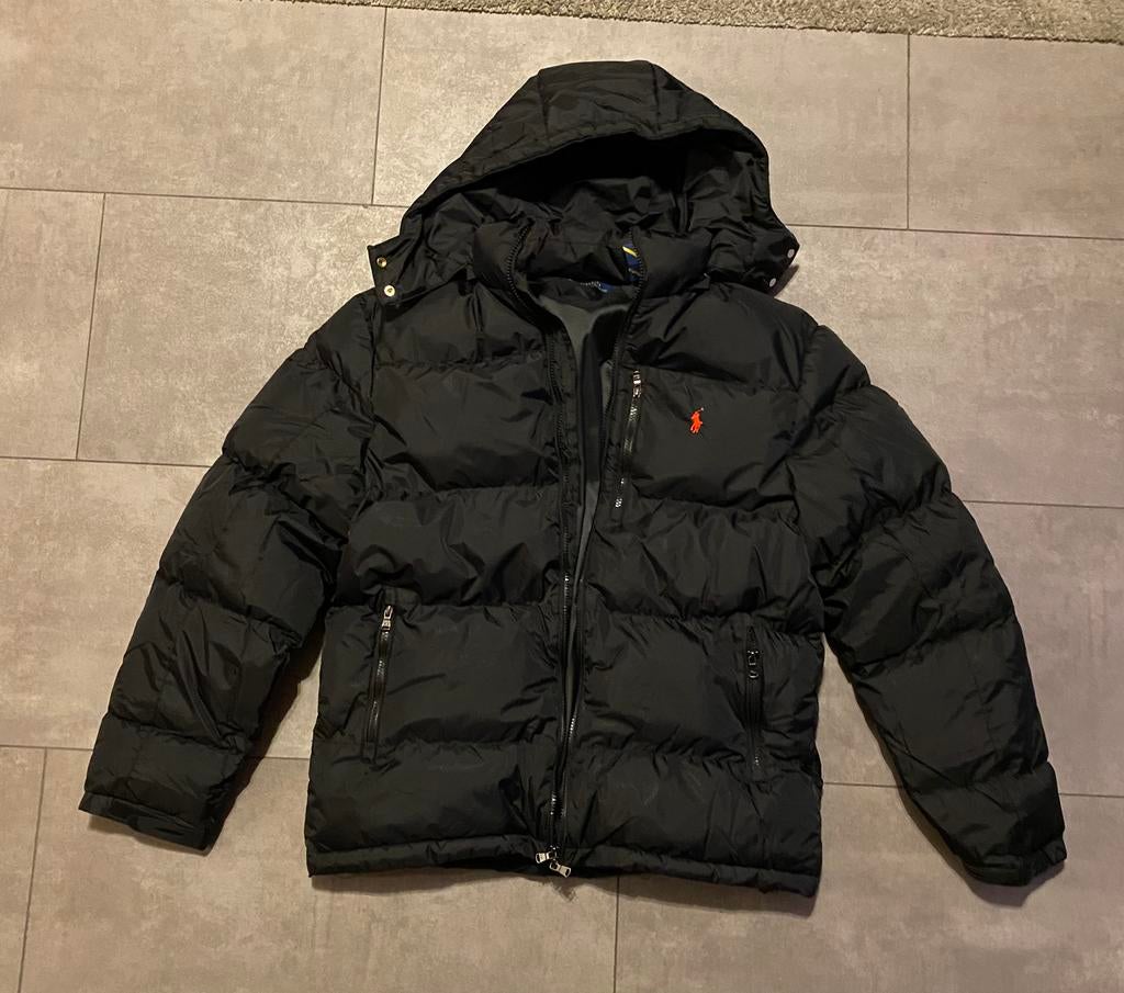 Polo Ralph Lauren Puffer Jas Zwart Heren L Winter Donsjas, Kleding | Heren, Jassen | Winter, Ophalen of Verzenden, Zo goed als nieuw