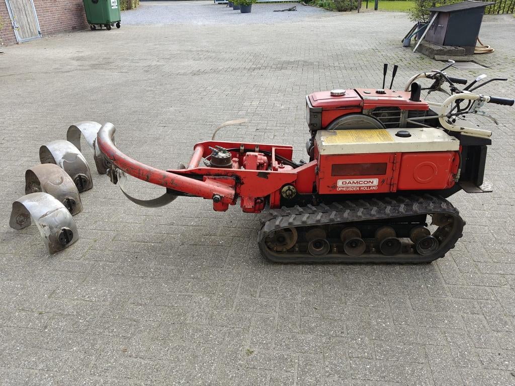 Damcon Kluitmachine op rupsbanden, Ophalen, Boomteelt, Oogstmachine