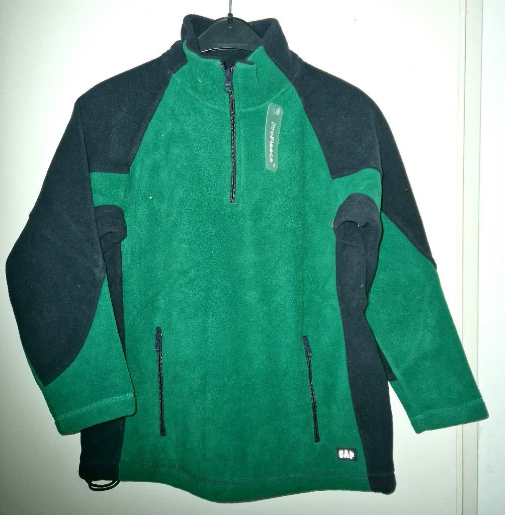 Groen/navy GAP fleece trui maat 128 NIEUW (1135) a, Kinderen en Baby's, Kinderkleding | Maat 128, Trui of Vest, Nieuw, Ophalen of Verzenden